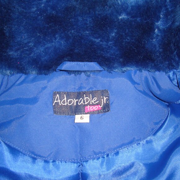 Embroidered Winter Coat, Hat and Mittens Youth Size 6 - Picture 2 of 3